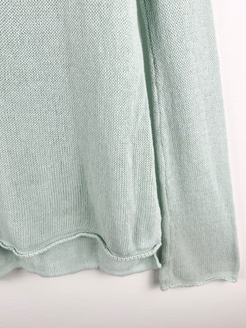 Moth ‘Mila’ Green Linen Blend Sweater Size M - Picture 3 of 15